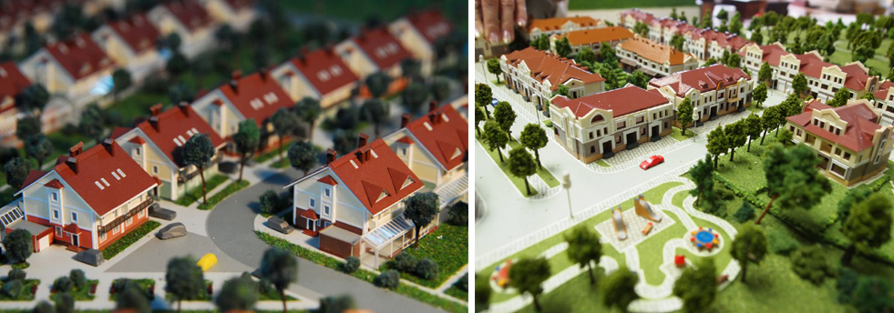 Архитектурные макеты и модели коттеджных поселков